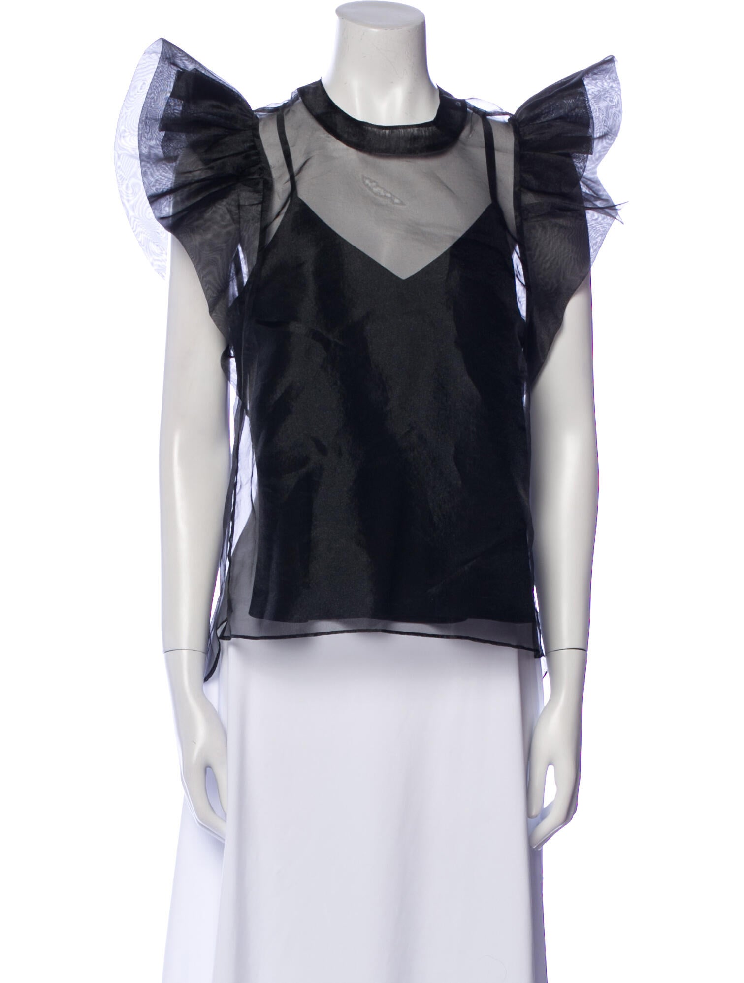 Simkhai Crew Neck Sleeveless Blouse