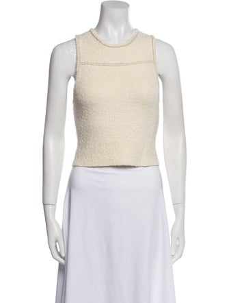 Simkhai Crew Neck Sleeveless Crop Top