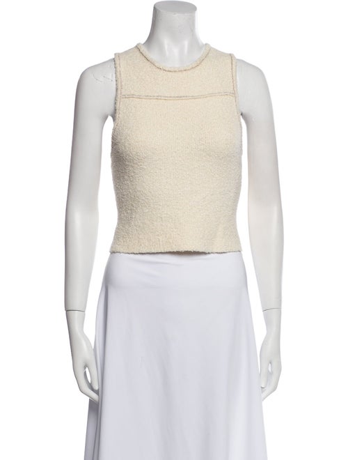 Simkhai Crew Neck Sleeveless Crop Top