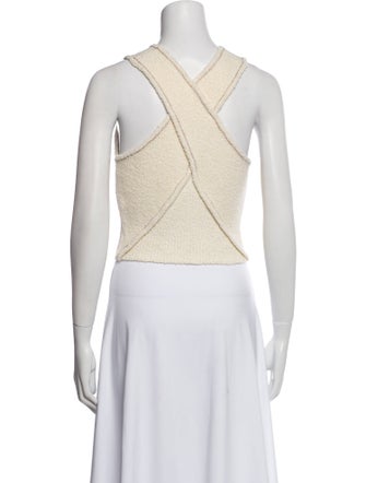 Simkhai Crew Neck Sleeveless Crop Top