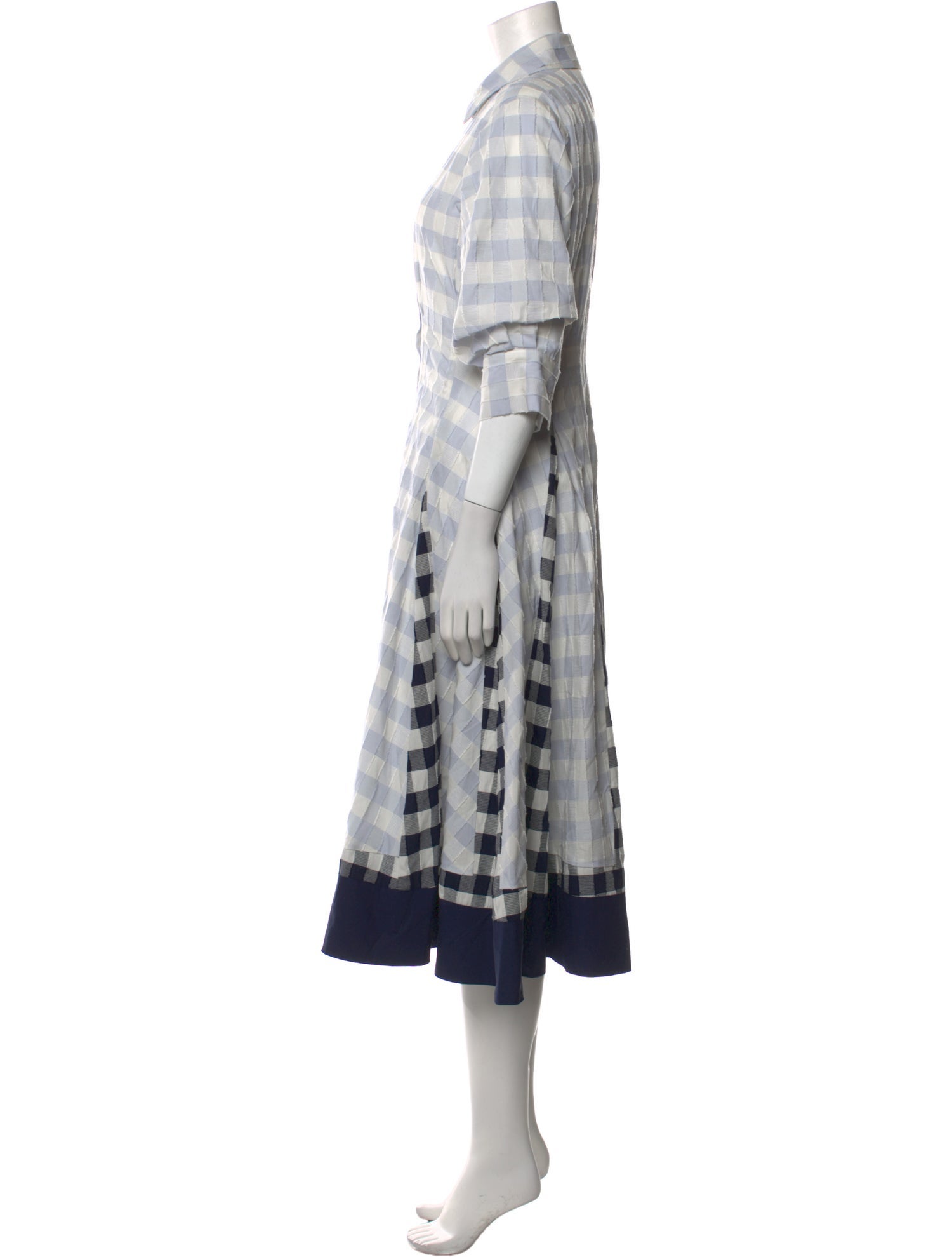 Simkhai Plaid Print Midi Length Dress