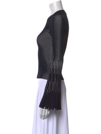 Simkhai Striped Crew Neck Crop Top