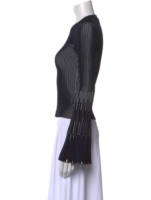 Simkhai Striped Crew Neck Crop Top