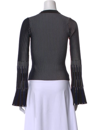 Simkhai Striped Crew Neck Crop Top