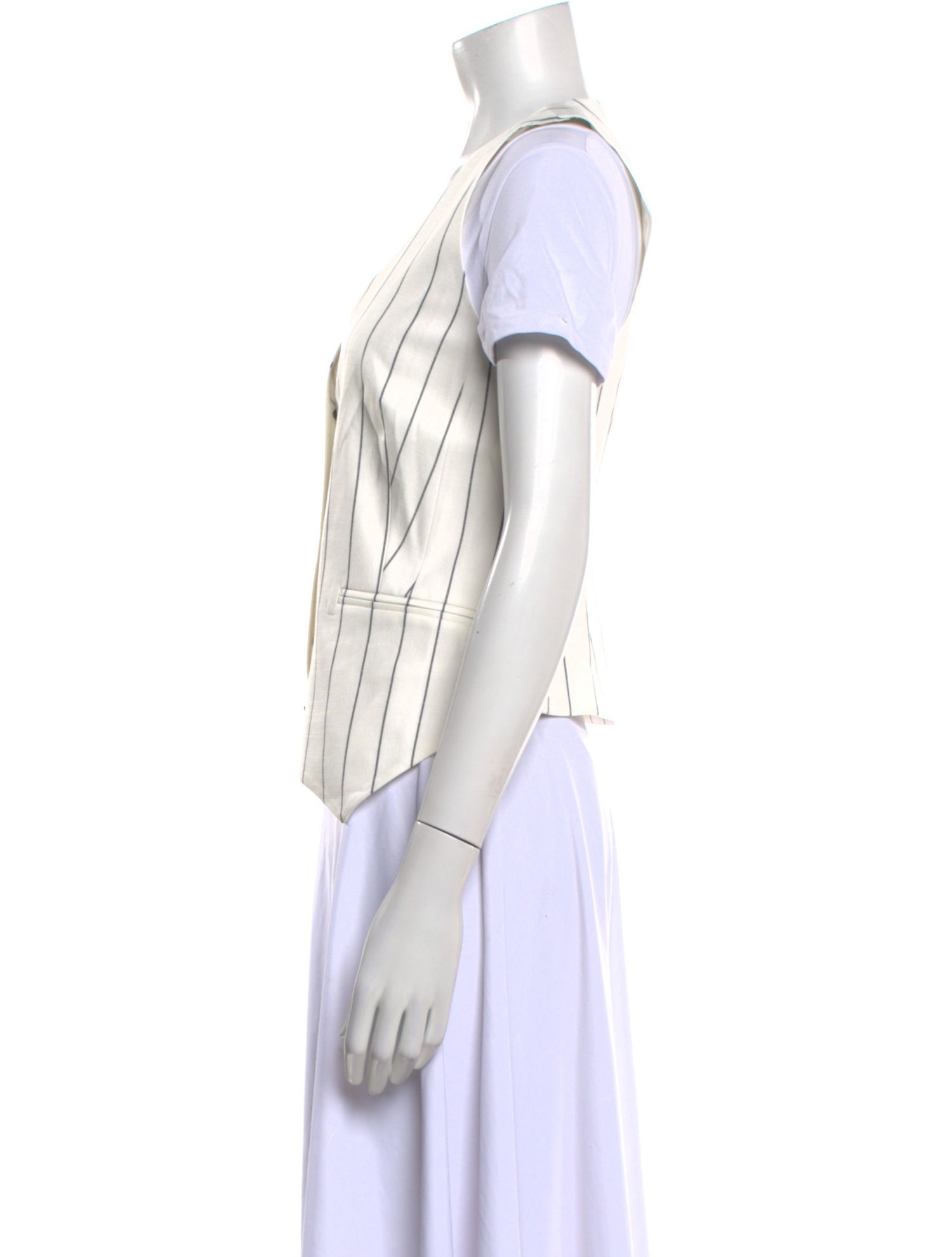 Simkhai Striped V-Neck Blouse