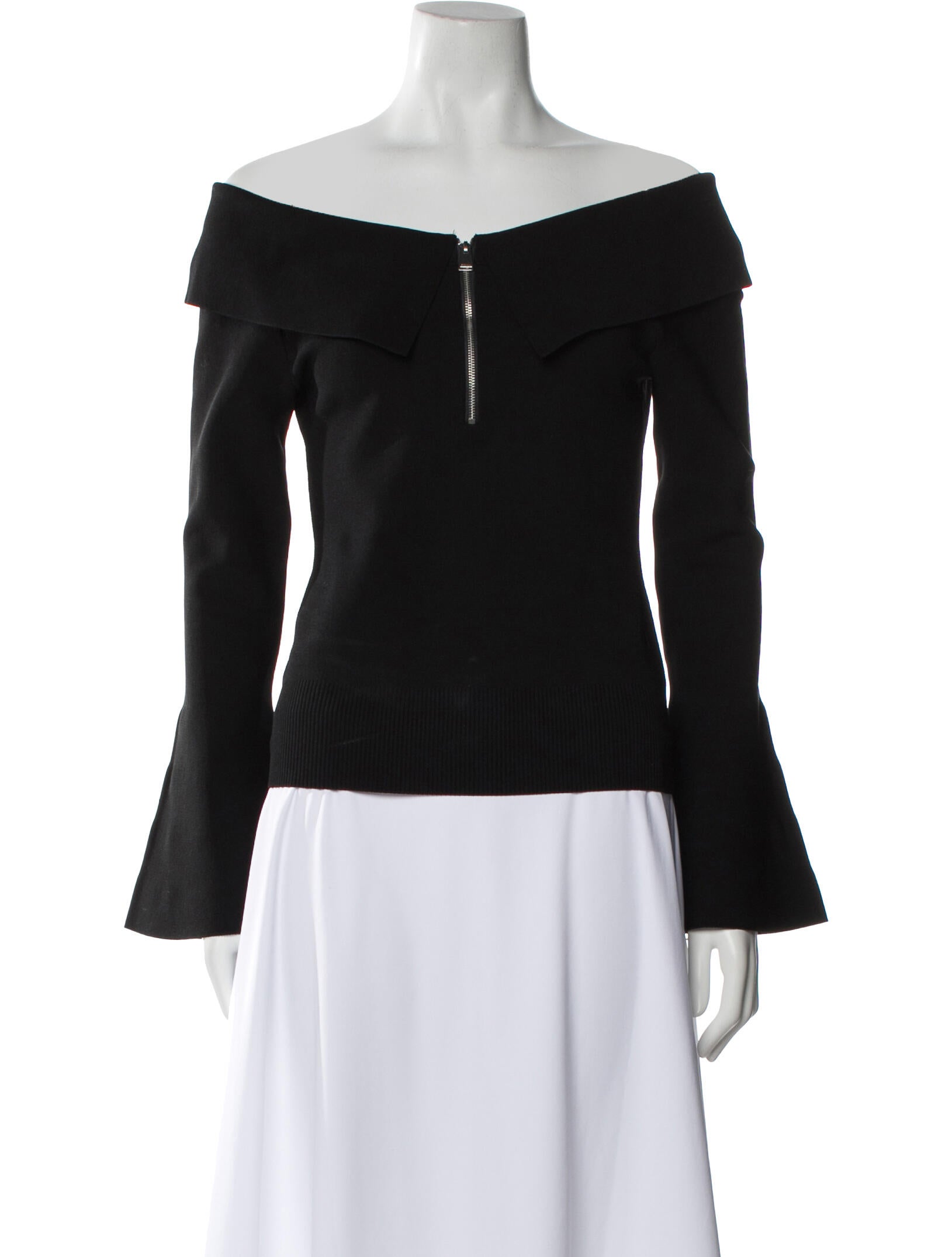 Simkhai Off-The-Shoulder Three-Quarter Sleeve Top