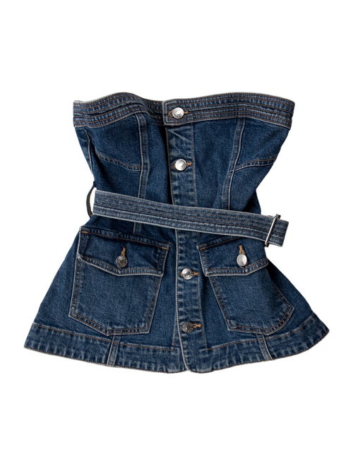 Simkhai Strapless Crop Top