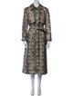 Simkhai Animal Print Trench Coat