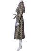 Simkhai Animal Print Trench Coat