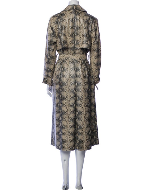 Simkhai Animal Print Trench Coat
