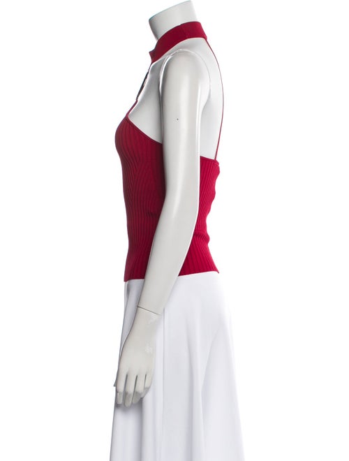 Simkhai Halterneck Sleeveless Crop Top