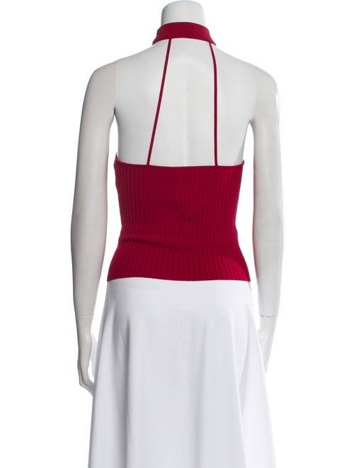 Simkhai Halterneck Sleeveless Crop Top