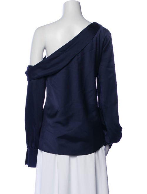 Simkhai One-Shoulder Long Sleeve Blouse