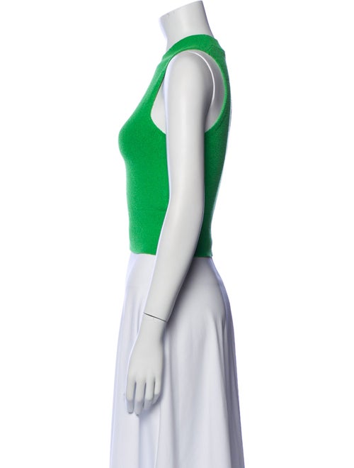 Simkhai Colorblock Pattern Crew Neck Crop Top