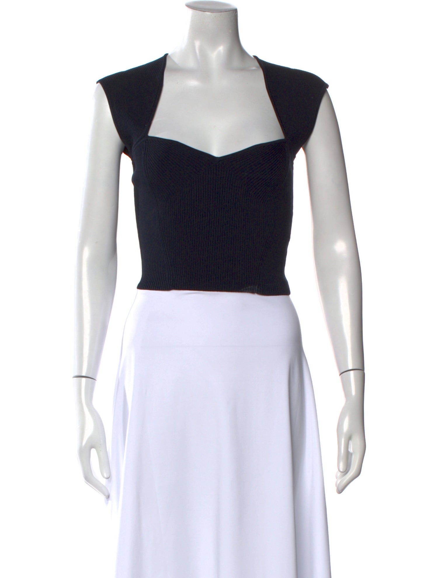 Simkhai Square Neckline Sleeveless Crop Top