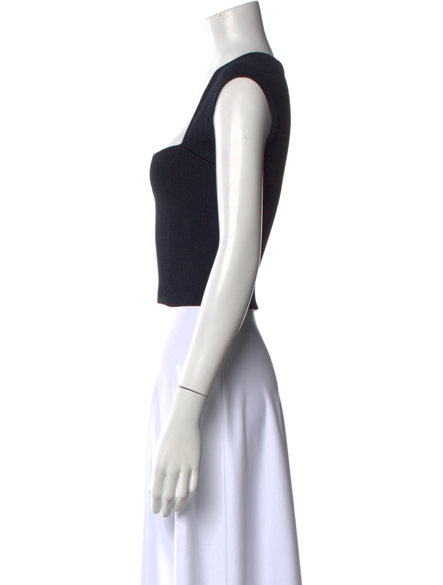 Simkhai Square Neckline Sleeveless Crop Top