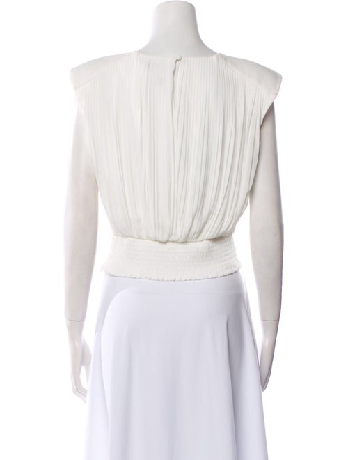 Simkhai Bateau Neckline Short Sleeve Crop Top