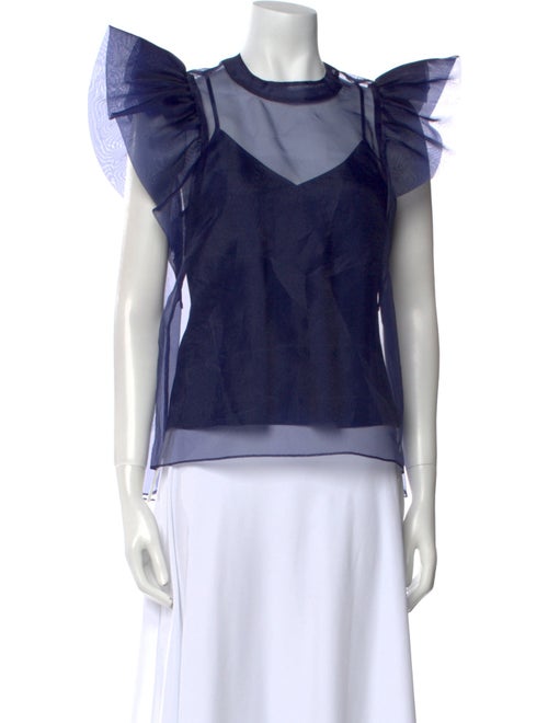 Simkhai Bateau Neckline Short Sleeve Top