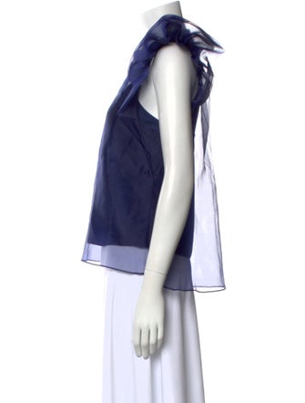 Simkhai Bateau Neckline Short Sleeve Top