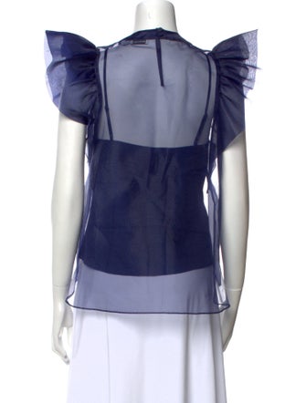 Simkhai Bateau Neckline Short Sleeve Top