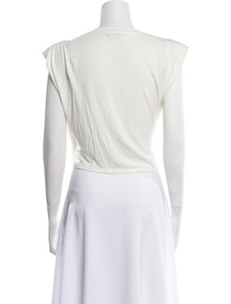 Simkhai Cowl Neck Sleeveless Crop Top