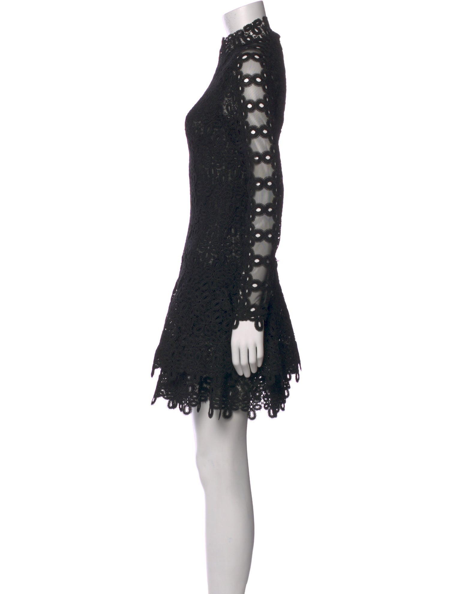 Simkhai Lace Pattern Mini Dress