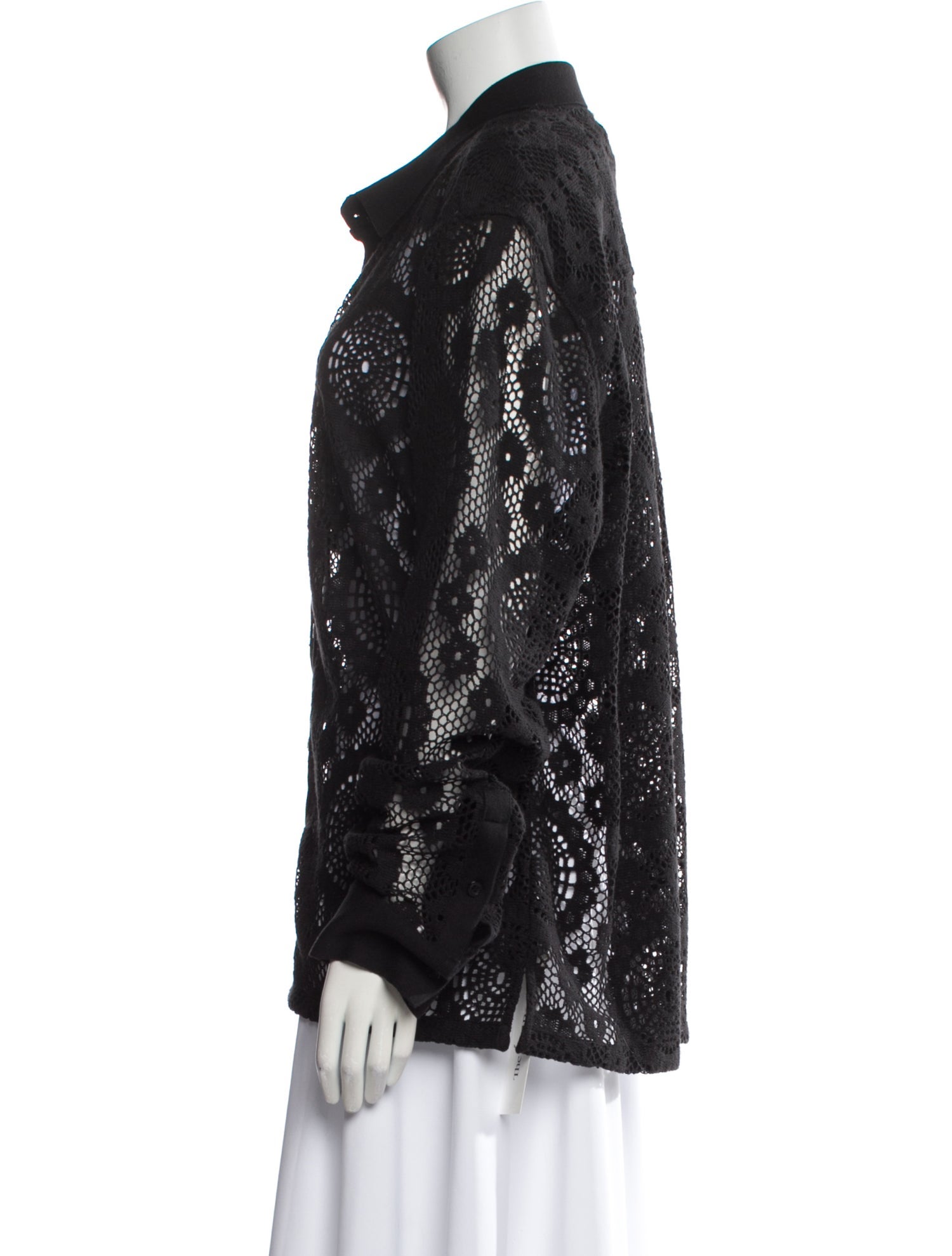Simkhai Lace Pattern Long Sleeve Button-Up Top w/ Tags
