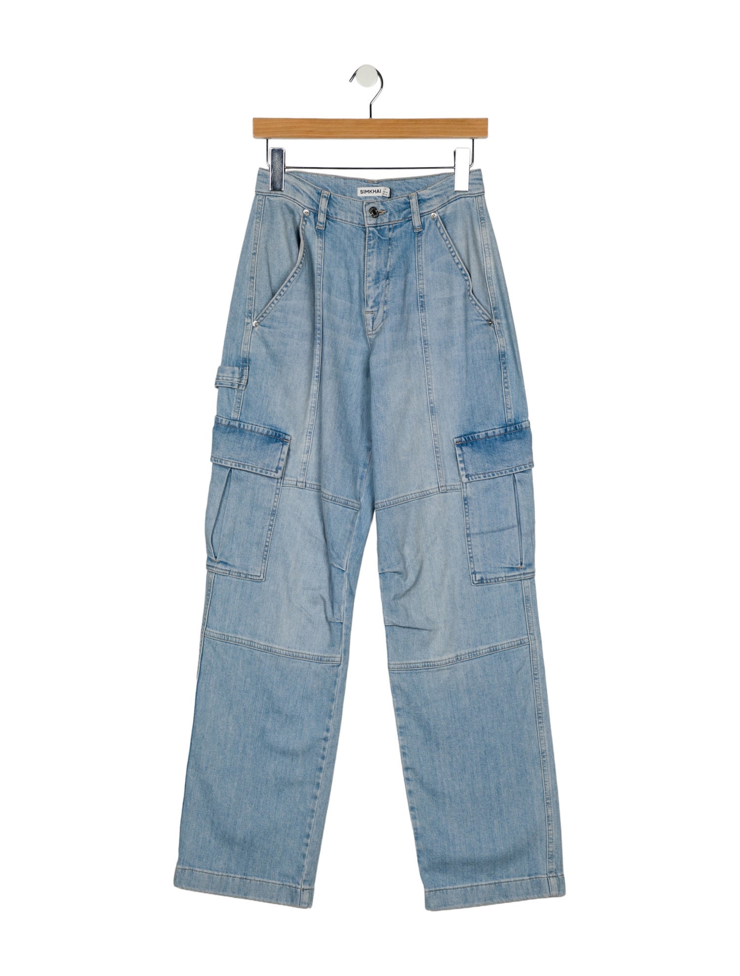Simkhai Mid-Rise Wide Leg Jeans w/ Tags