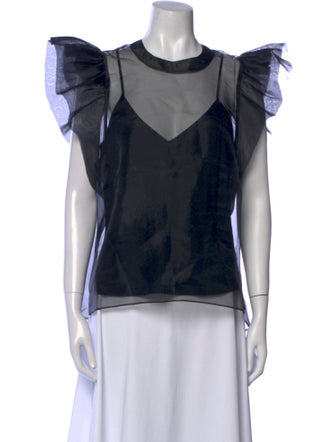 Simkhai Crew Neck Short Sleeve Top