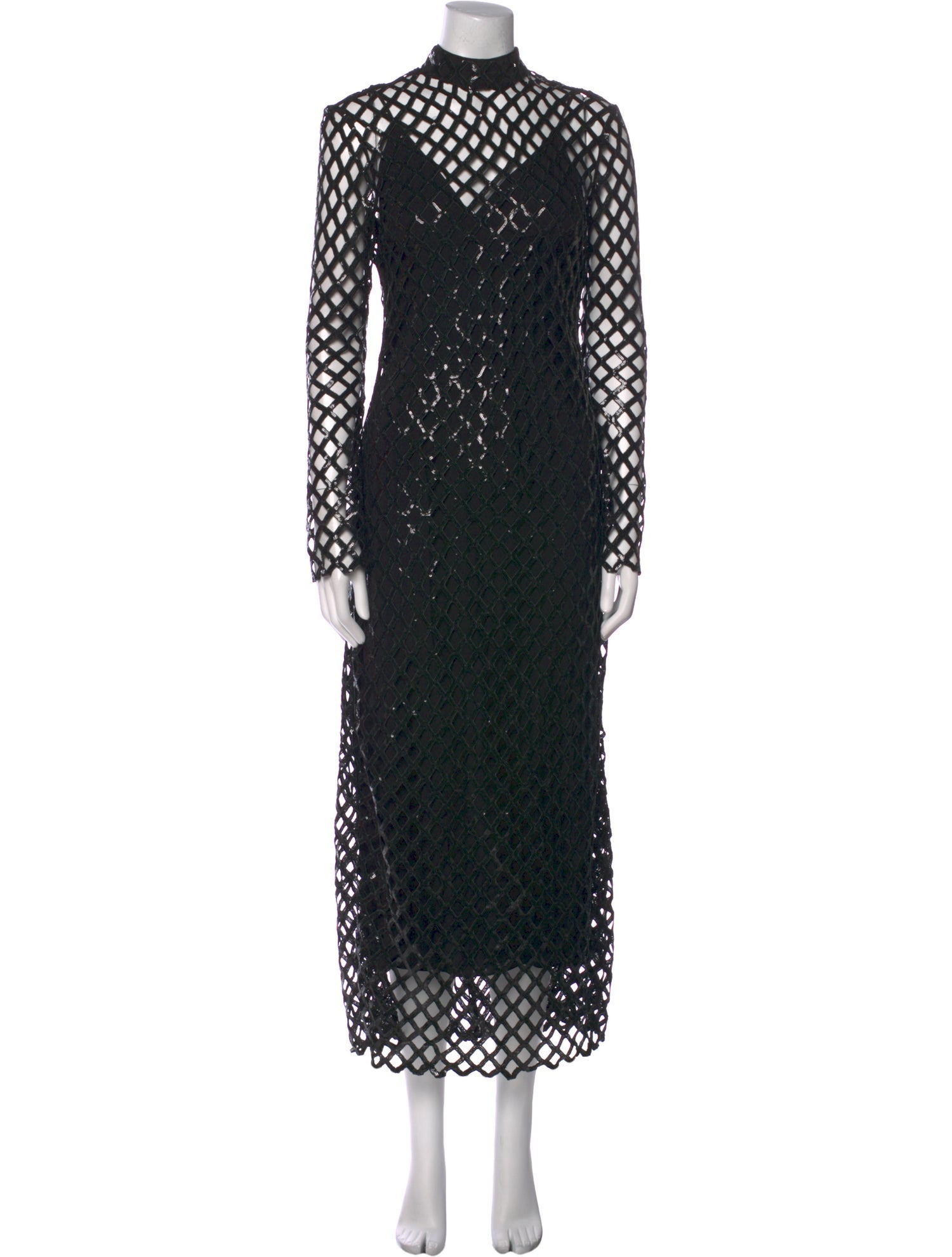 Simkhai Lace Pattern Long Dress