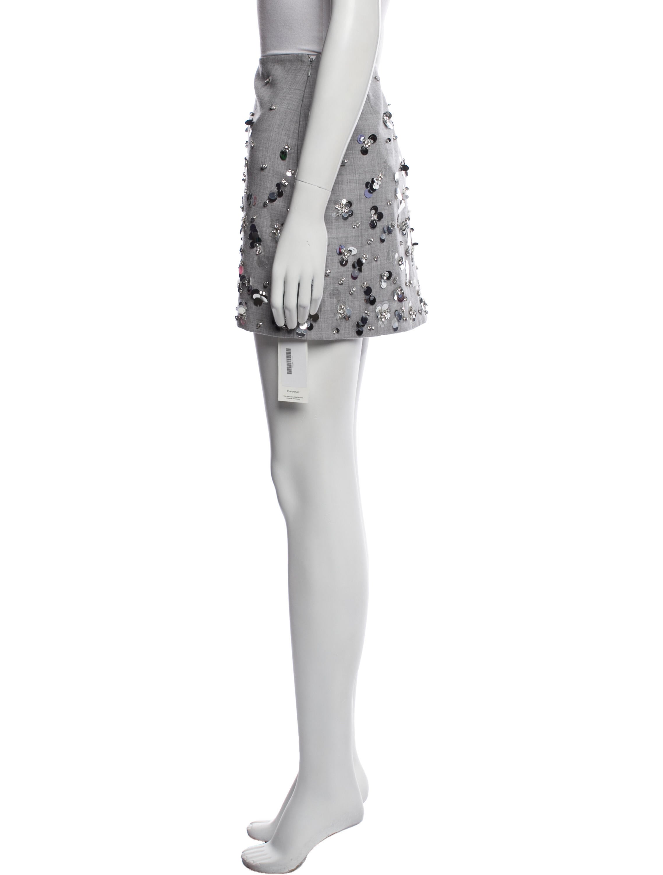 Simkhai Wool Mini Skirt