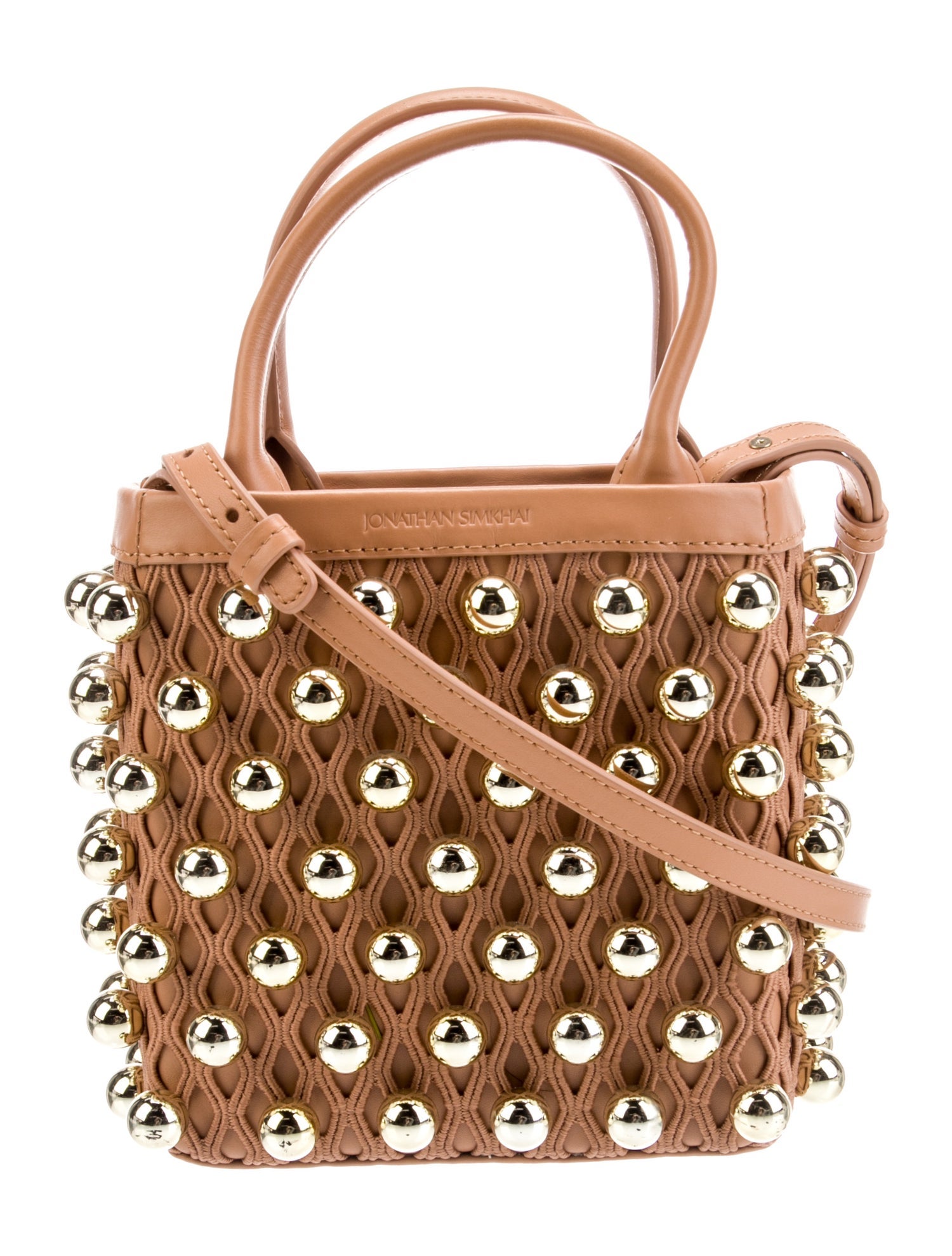 Simkhai Leather Top Handle Bag