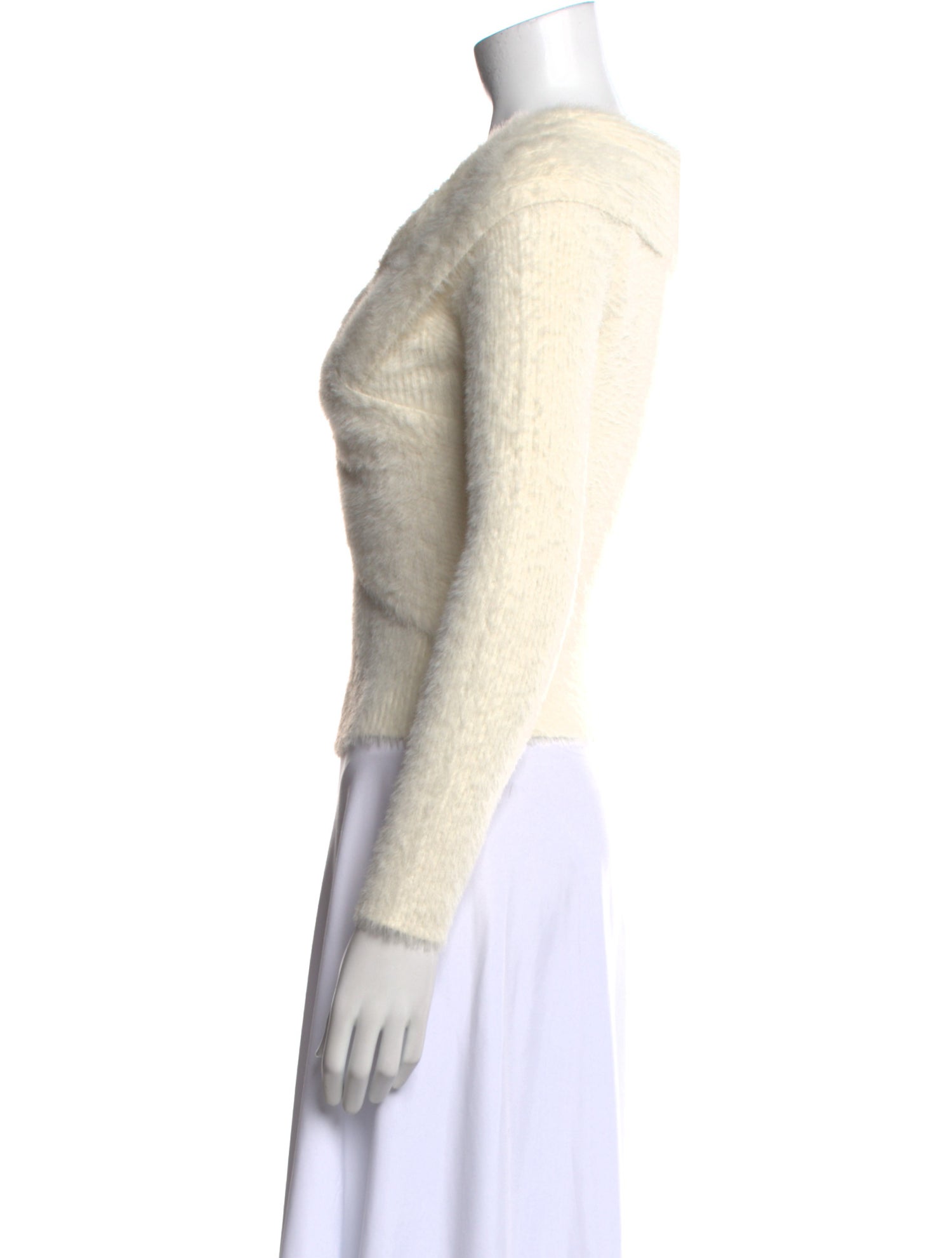 Simkhai Cowl Neck Long Sleeve Crop Top