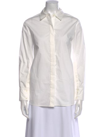 Simkhai Long Sleeve Button-Up Top