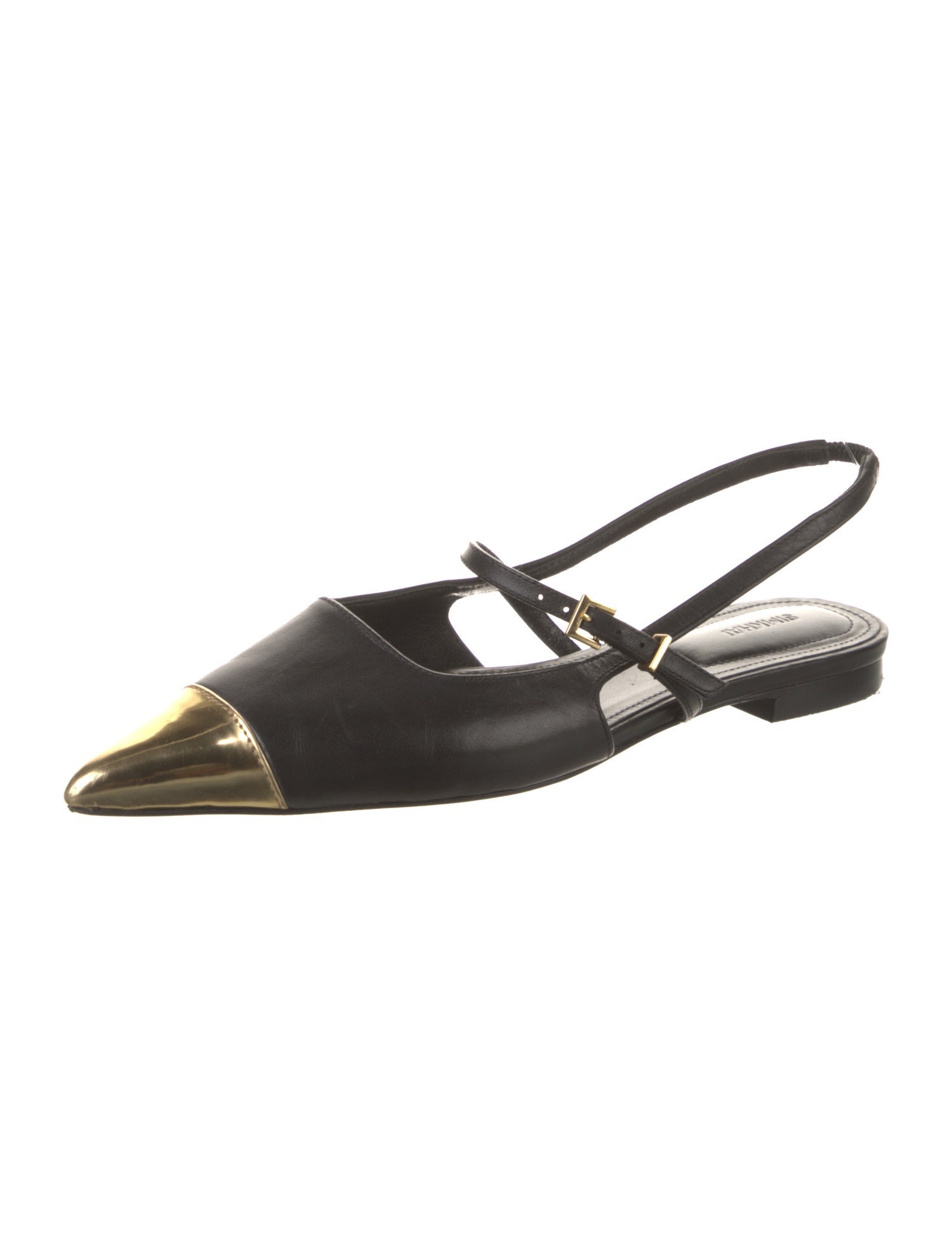 Simkhai Leather Slingback Flats