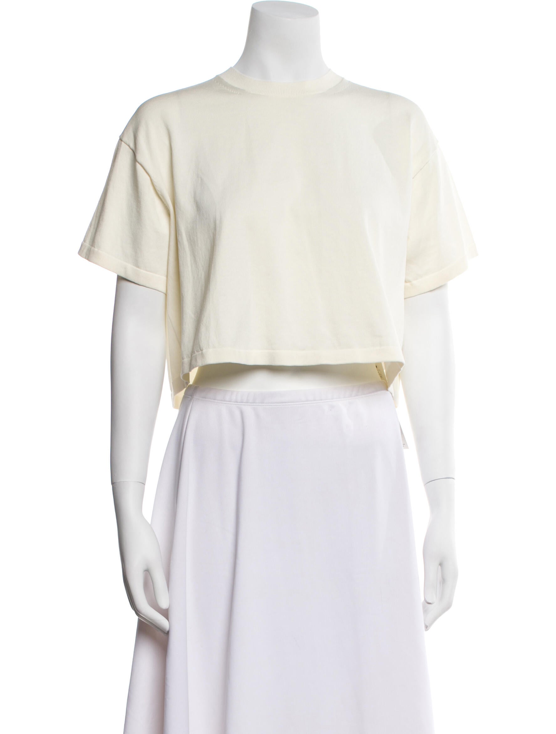 Simkhai Crew Neck Short Sleeve Crop Top