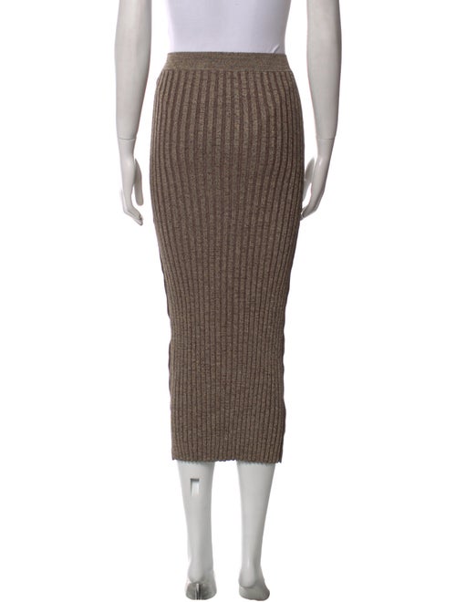 Simkhai Pleated Accents Midi Length Skirt