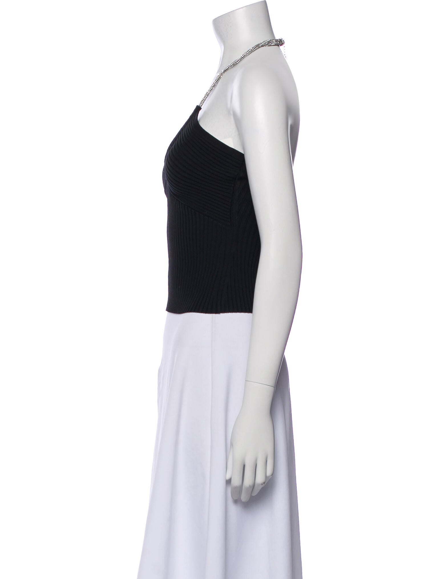 Simkhai Halterneck Sleeveless Crop Top