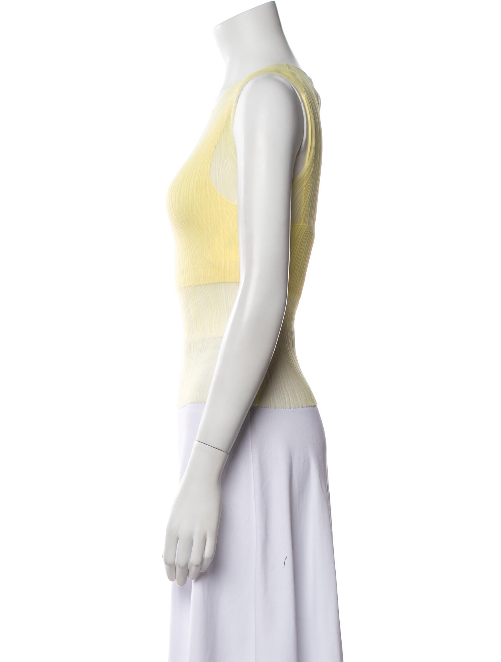 Simkhai Scoop Neck Sleeveless Crop Top