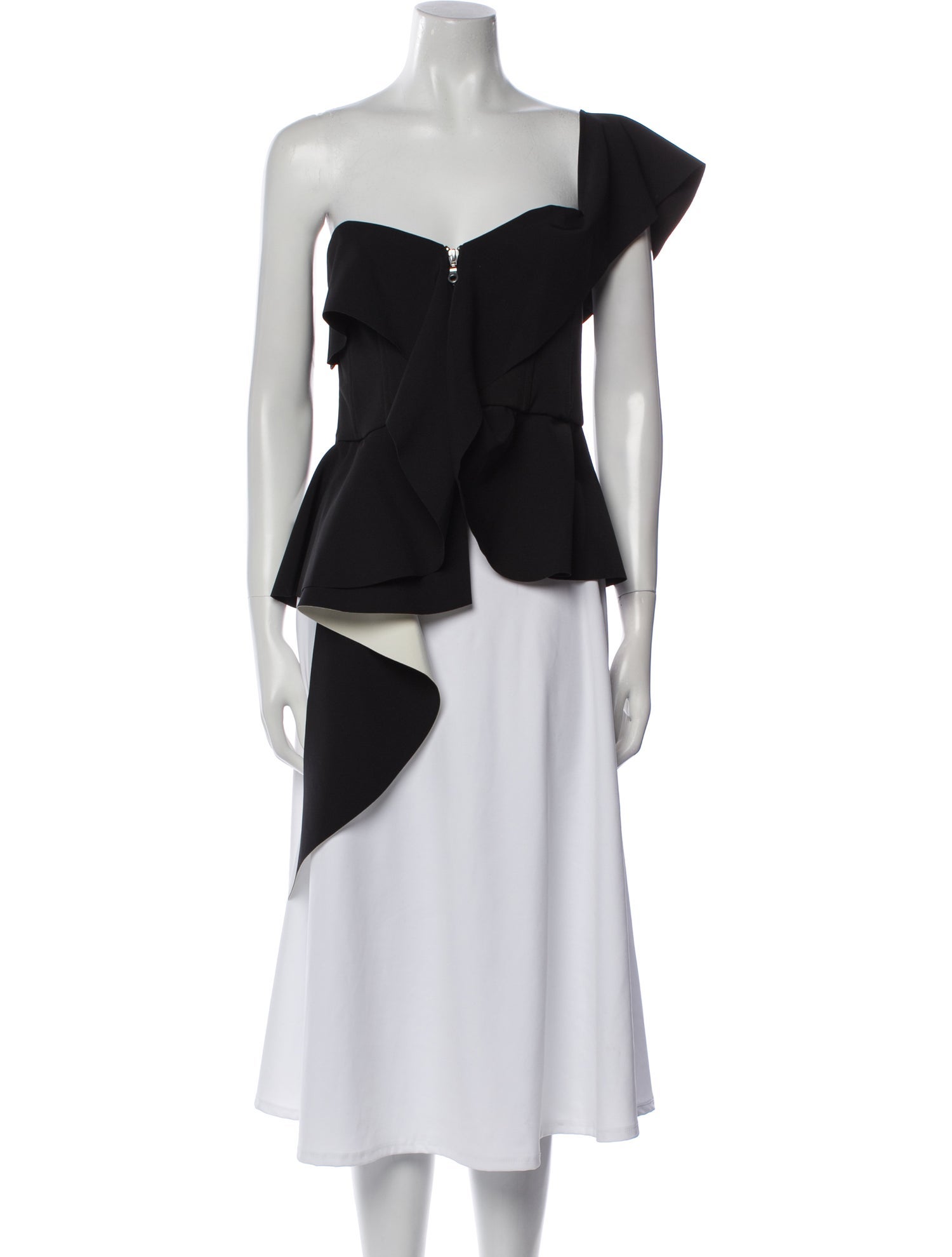 Simkhai Strapless Short Sleeve Crop Top