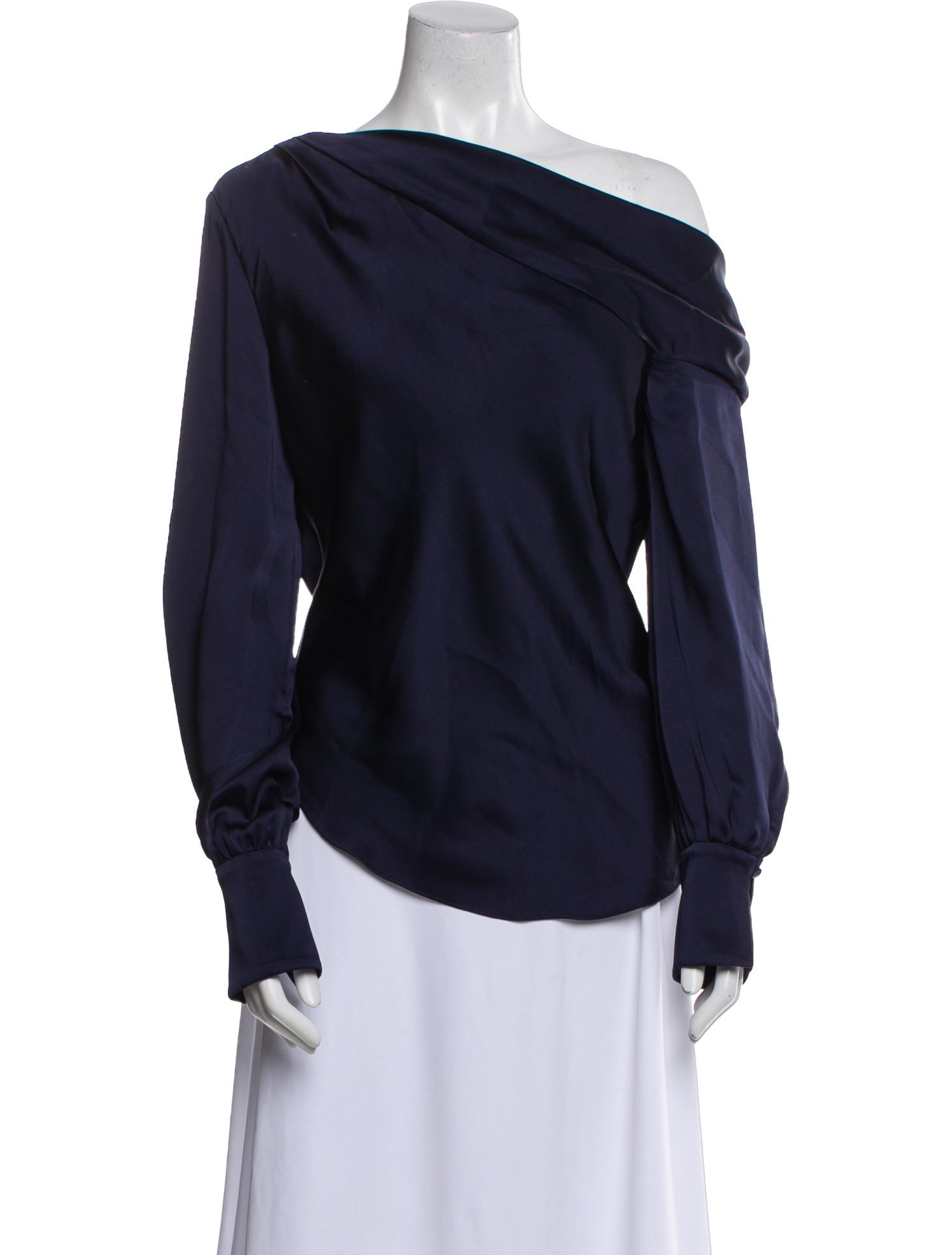 Simkhai Asymmetrical Long Sleeve Blouse