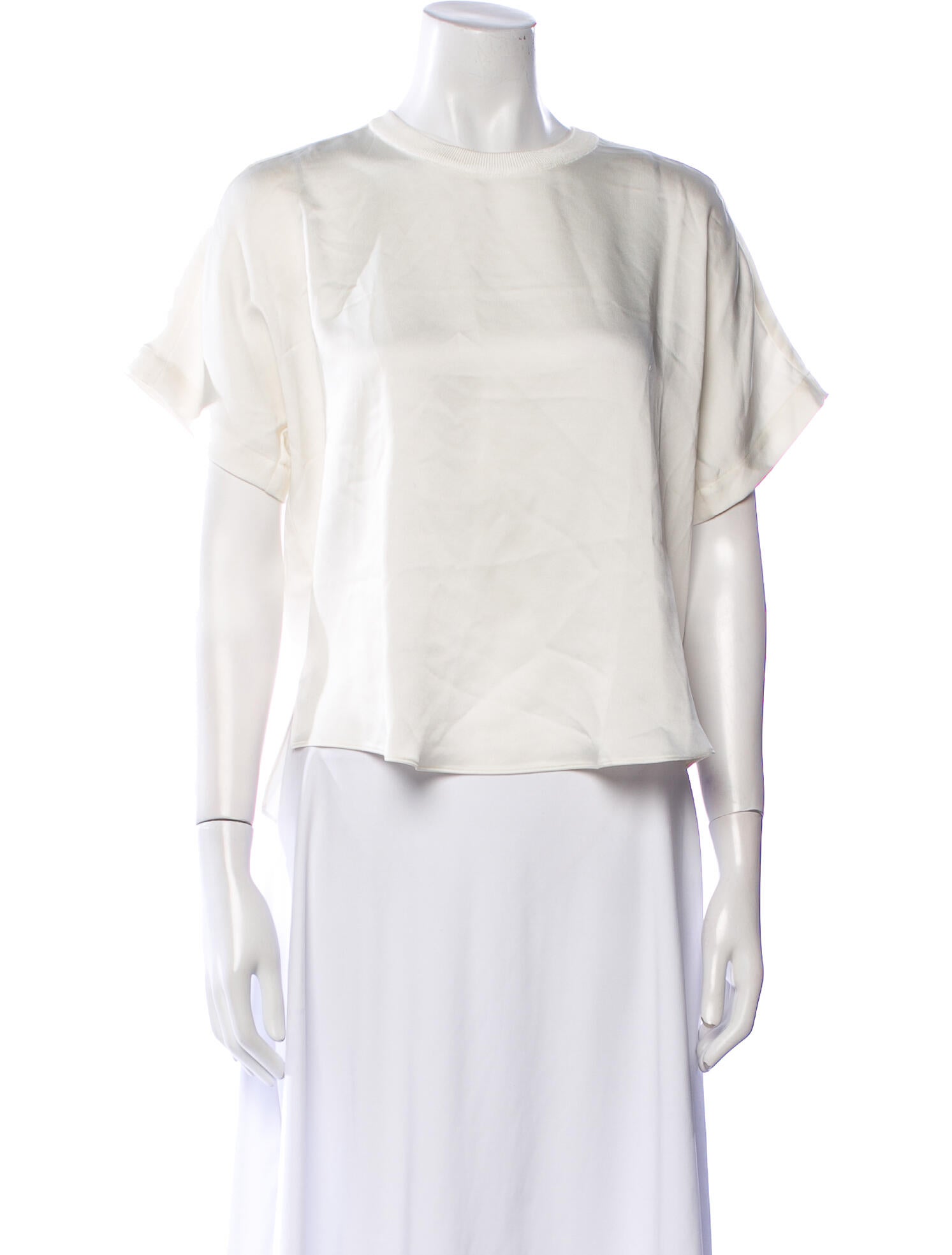 Simkhai Crew Neck Short Sleeve Blouse w/ Tags