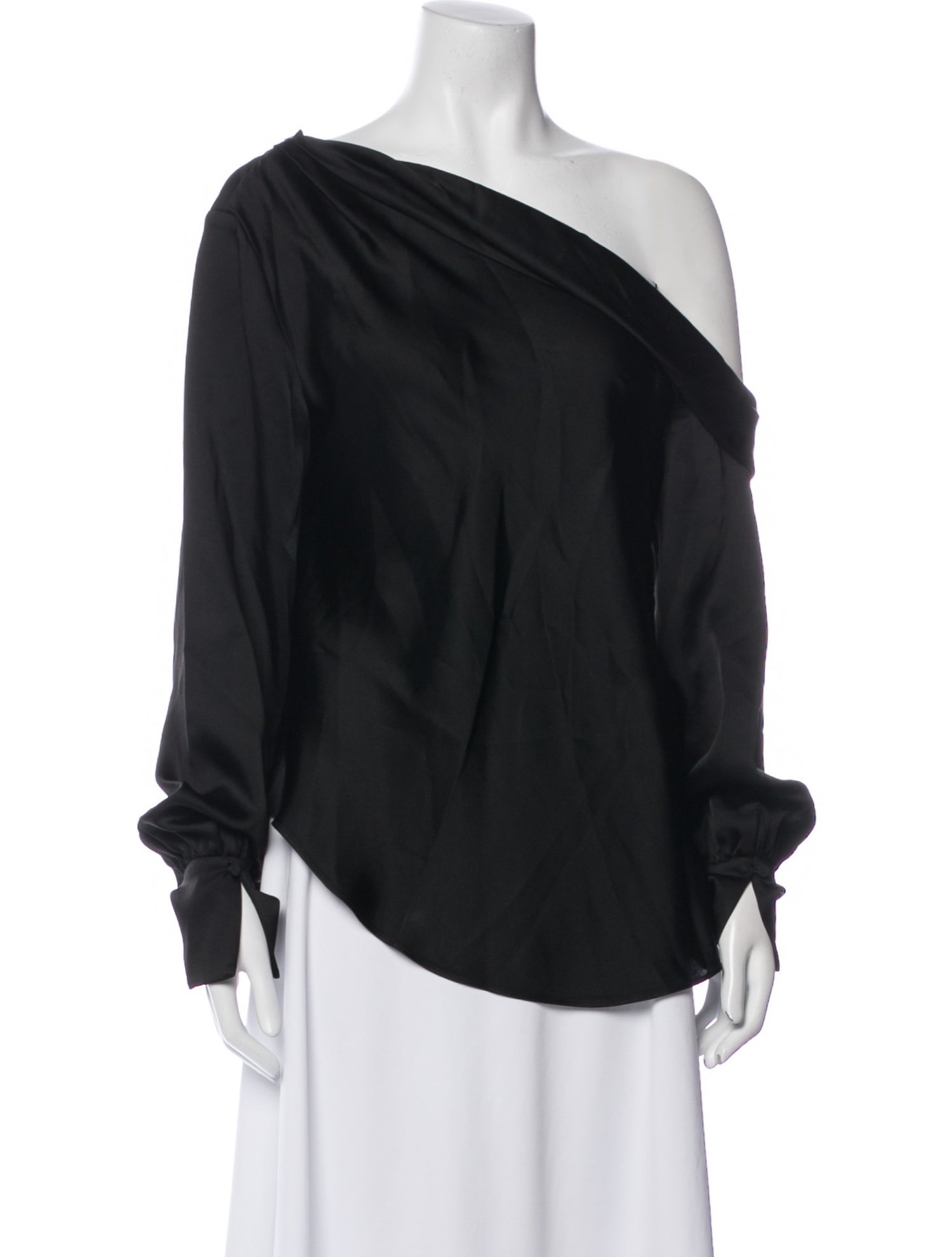 Simkhai One-Shoulder Long Sleeve Blouse