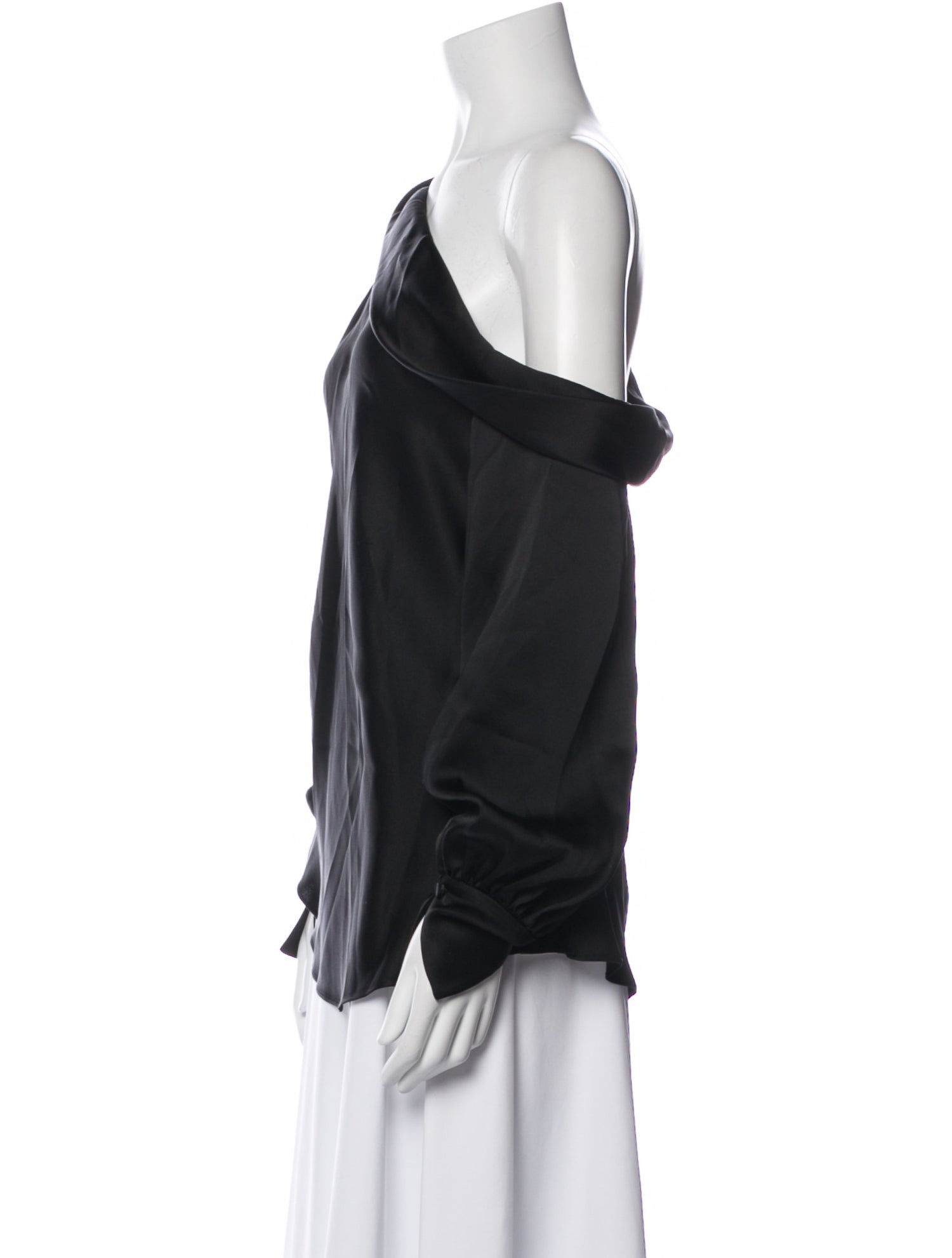 Simkhai One-Shoulder Long Sleeve Blouse