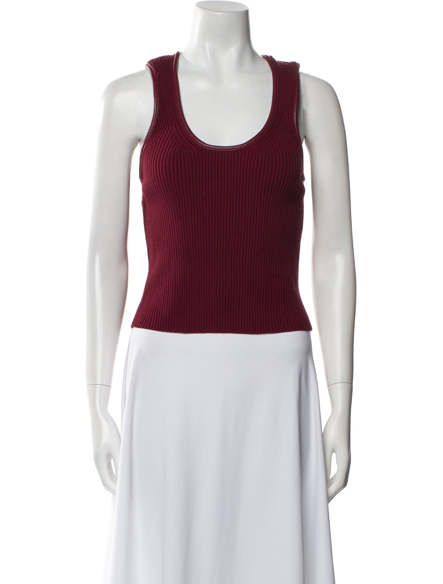 Simkhai Scoop Neck Sleeveless Crop Top