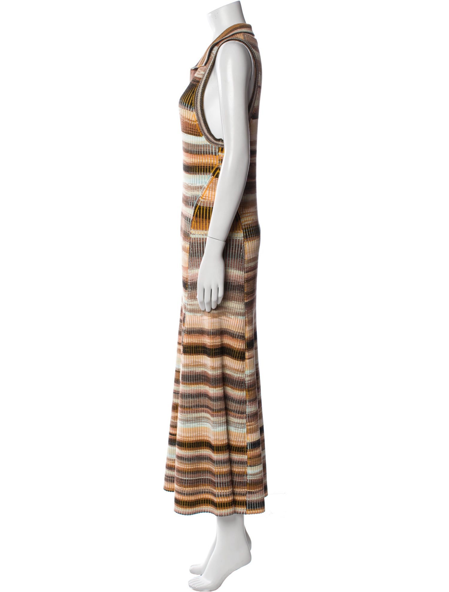 Simkhai Striped Long Dress