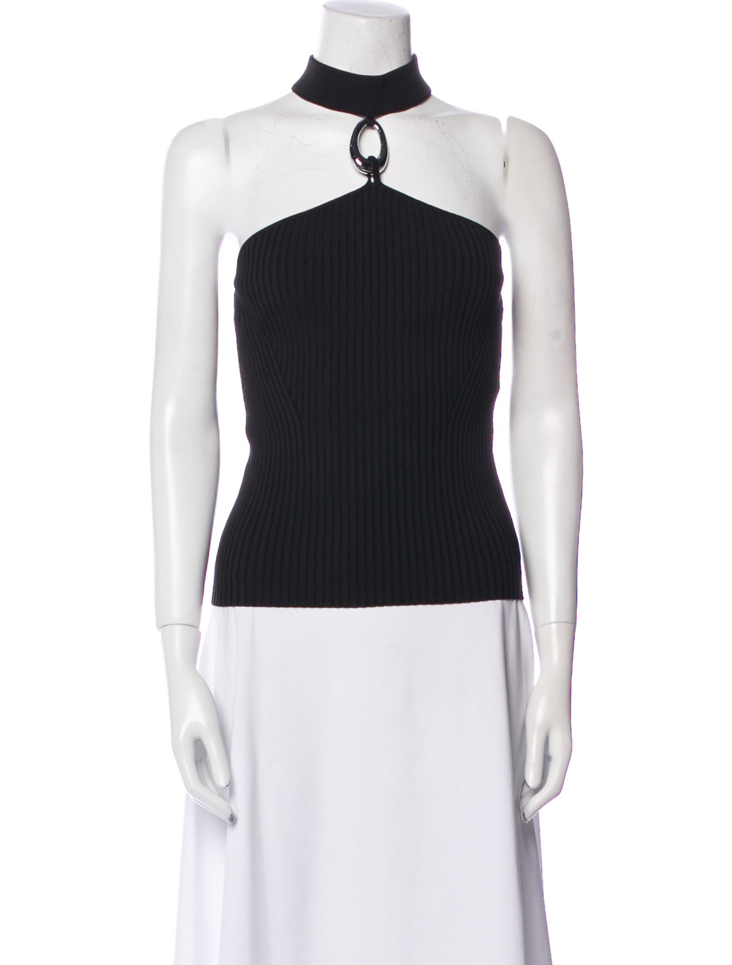 Simkhai Halterneck Sleeveless Crop Top