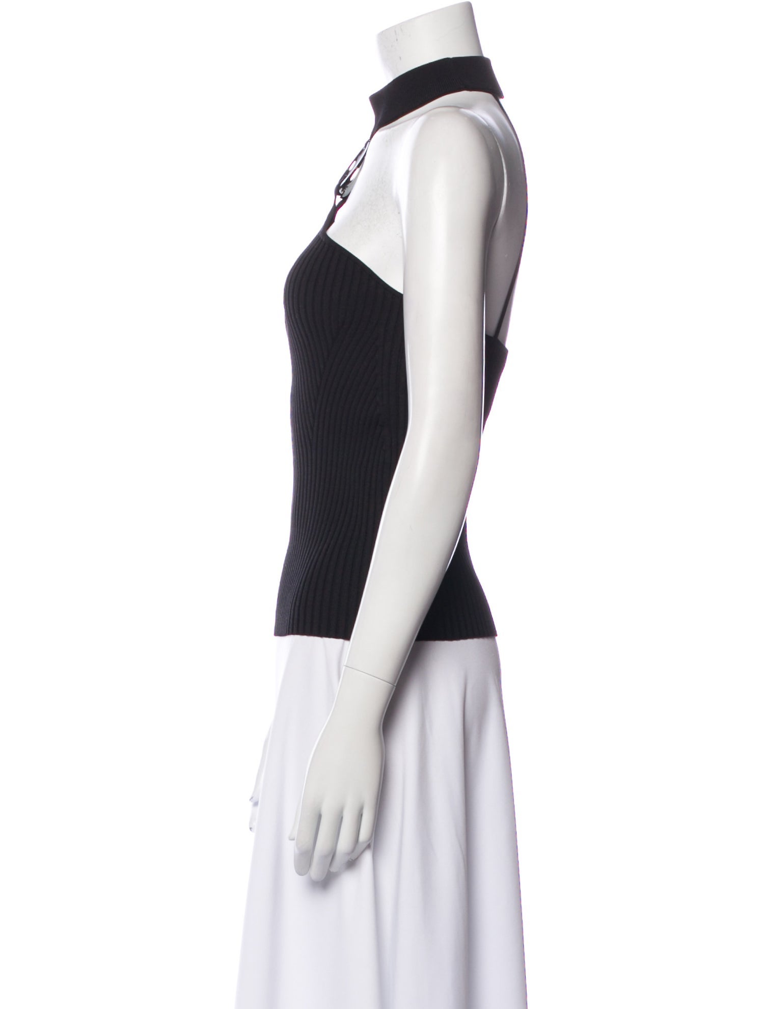 Simkhai Halterneck Sleeveless Crop Top