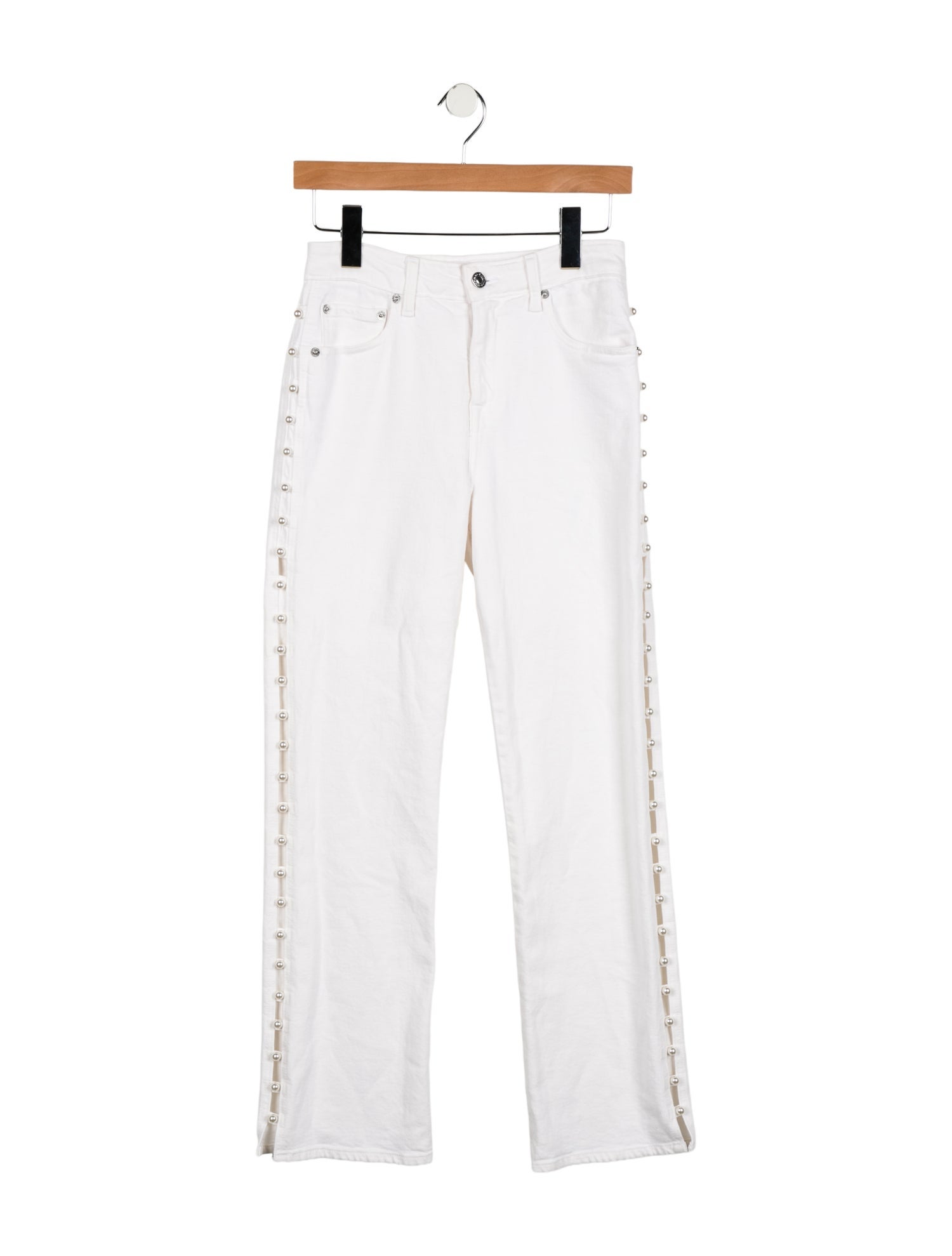 Simkhai Mid-Rise Straight Leg Jeans