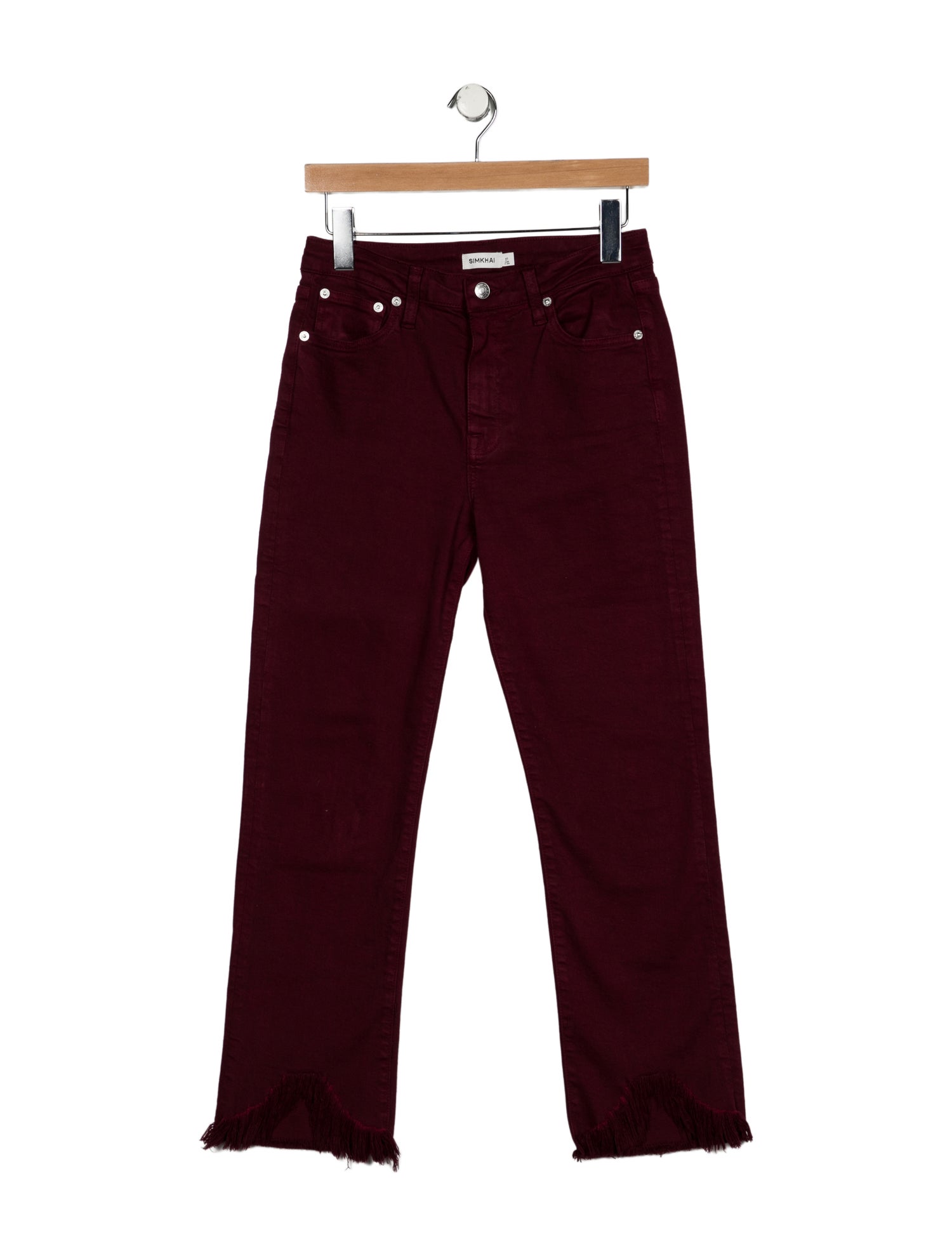 Simkhai Mid-Rise Straight Leg Jeans